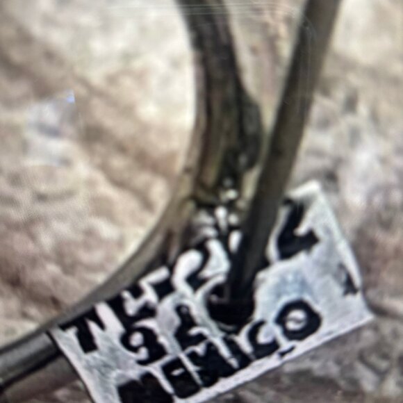 Taxco Mexico Sterling Silver Vintage Eyeglasses Brooch Pin Modernist - Picture 6 of 12